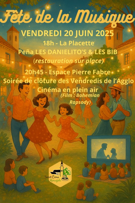 Fête de la musique & cinéma en plein air