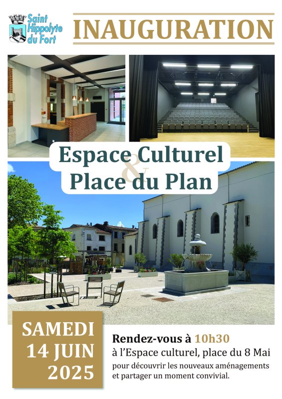 Inauguration - Espace Culturel & Place du Plan - Samedi 14 juin