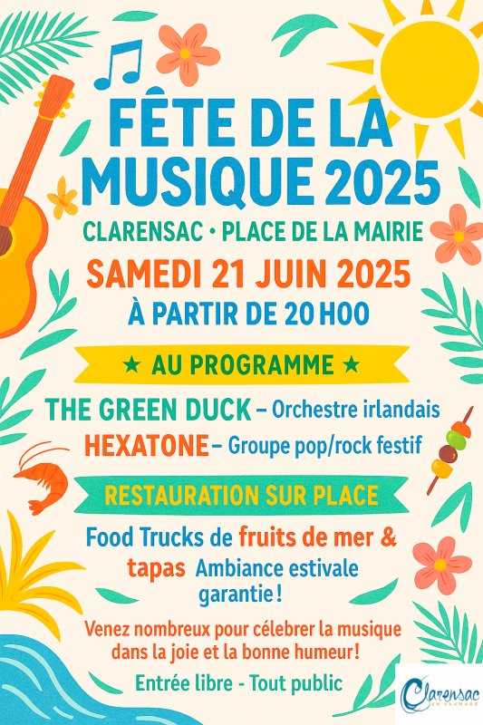 F&Ecirc;TE DE LA MUSIQUE - 21 JUIN - PLACE DE LA MAIRIE