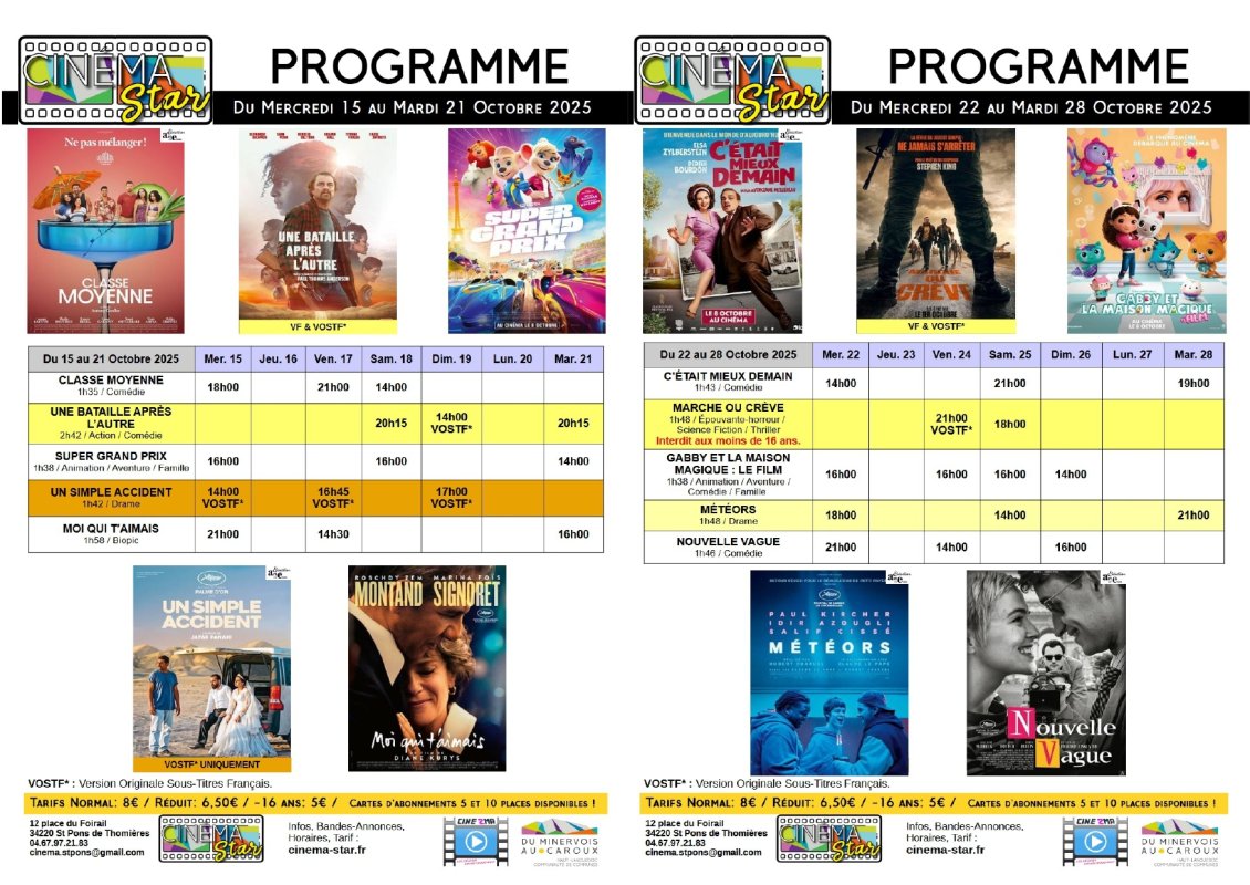 sortie Ciné St-Pons