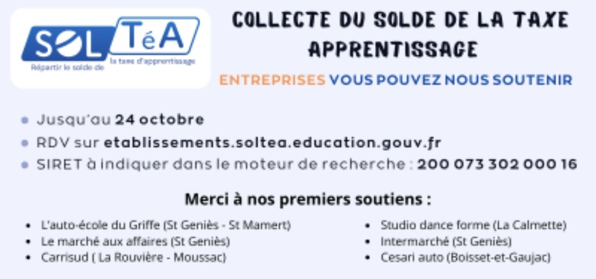 TAXE D’APPRENTISSAGE