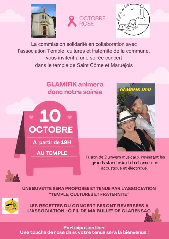 OCTOBRE ROSE 🩷Concert au Temple