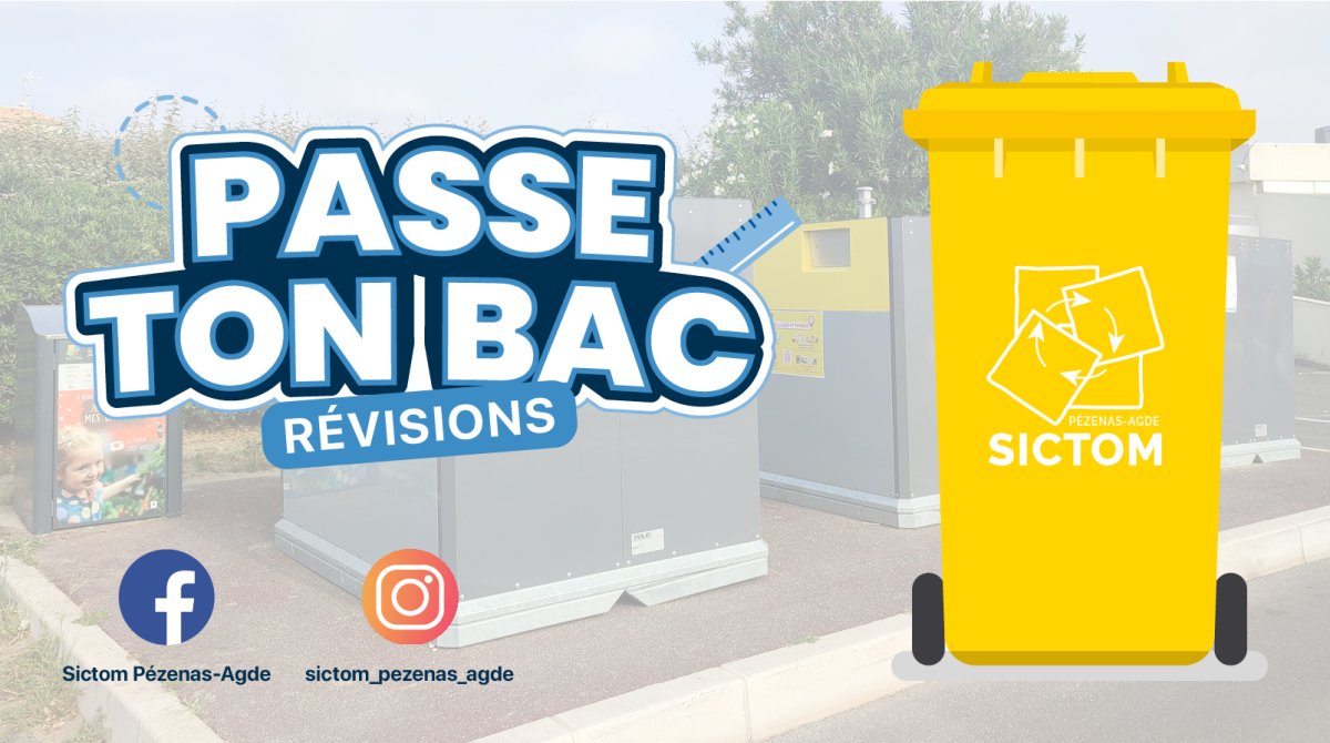 Le SICTOM Pézenas-Agde lance la campagne « Passe ton bac », une série de vidéos pour réviser… le tri des déchets !