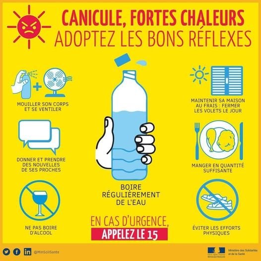 PRÉVENTION VAGUE DE CHALEUR ET CANICULE.