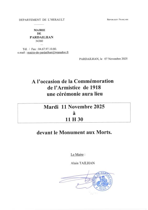 Commération du 11 novembre