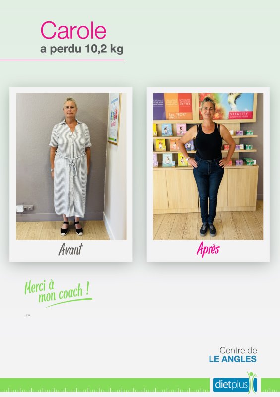 TADAAAA 🎉 BRAVO Carole pour tes ➖🔟,2️⃣kg 💪🏻✅