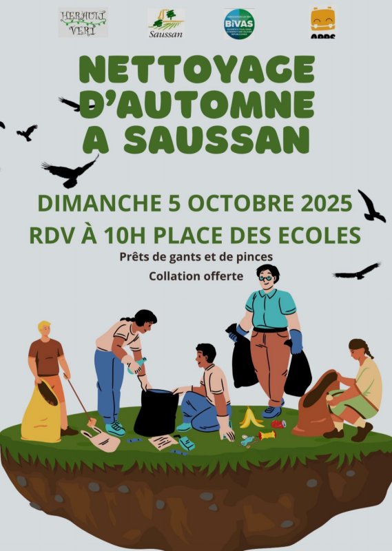 Nettoyage citoyen à Saussan