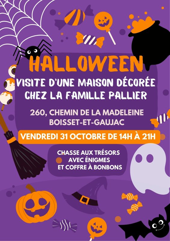 🎃Visite d'une maison décorée pour Halloween chez la famille Pallier