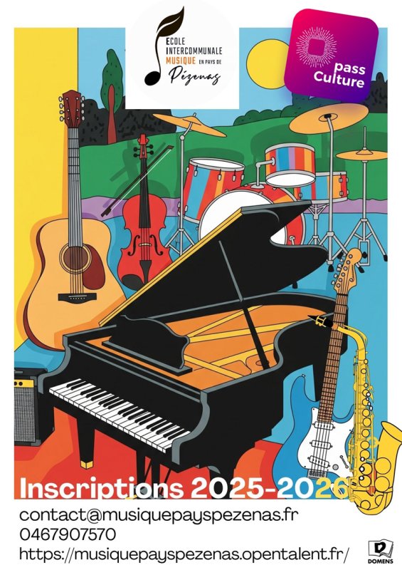 Communication de l'École Intercommunale de Musique en Pays de Pezenas