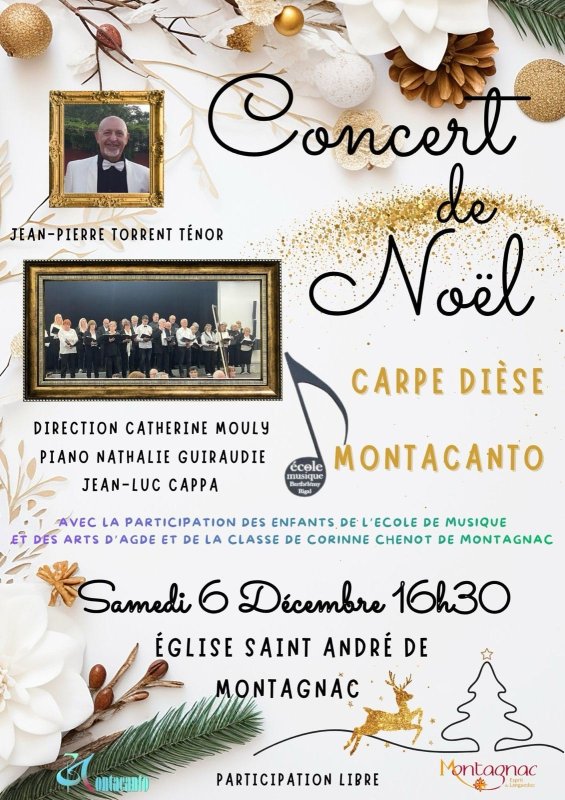 Concert du 6 décembre à MONTAGNAC