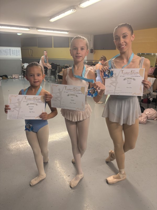 Medailles d'Or pour les danseuses d'ESKAL DANSE