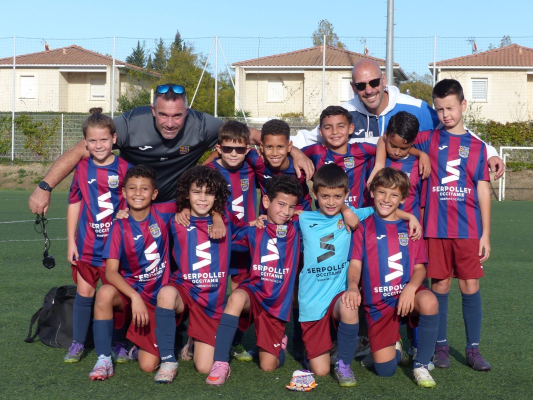Deux larges victoires pour les U10 A du FC Domitia