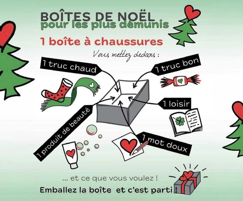 🎁 Les boîtes solidaires de Noël : un petit geste, un grand sourire 💫