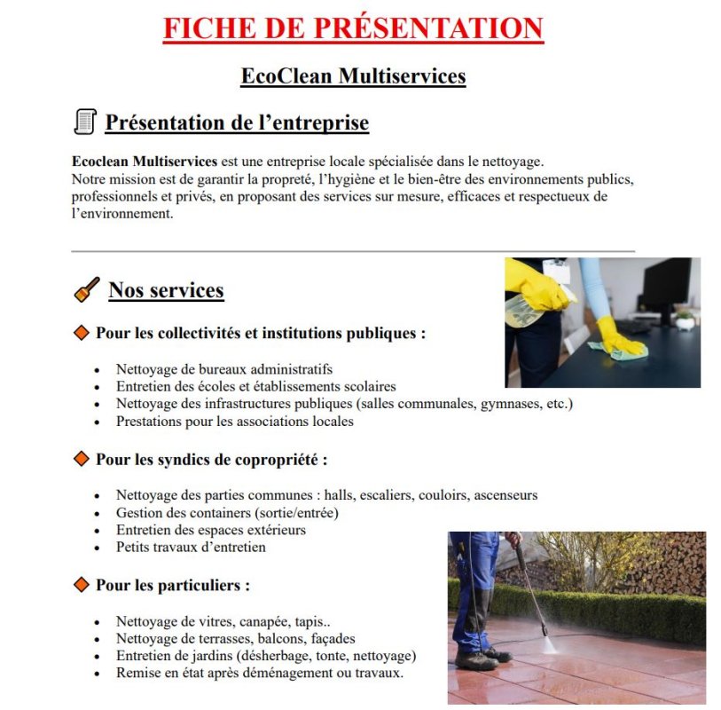 Vie économique : ECO CLEAN, nouvel acteur économique