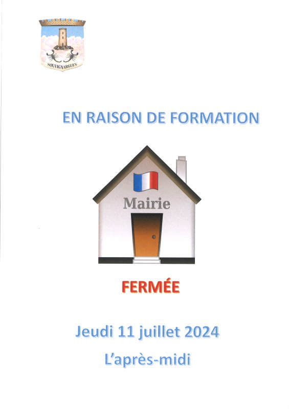 Avis de fermeture du secrétariat