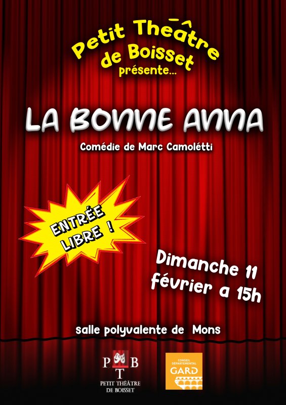 🎭 Le Petit Théâtre joue "La Bonne Anna" à MONS