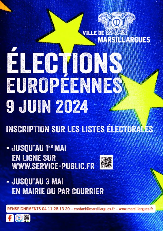 ELECTIONS EUROPEENNES 2024 : inscription sur les listes électorales