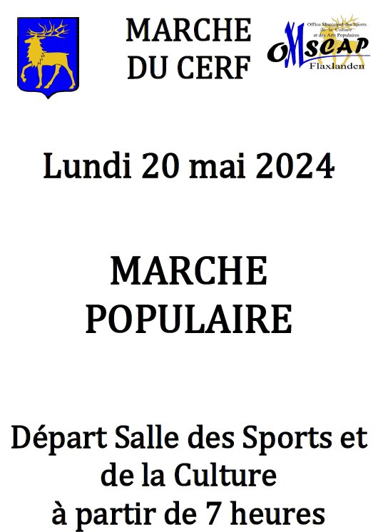 Marche du Cerf lundi 20 mai 2024