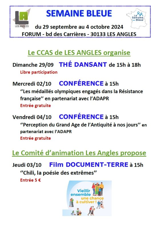 SEMAINE BLEUE