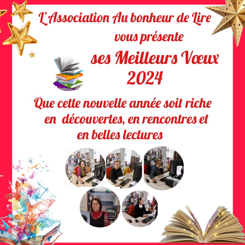 ⭐️📚Nos Meilleurs Vœux pour 2024 📚⭐️