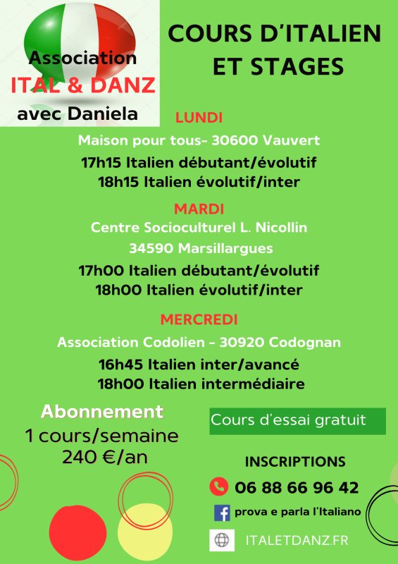 COURS D' ITALIEN