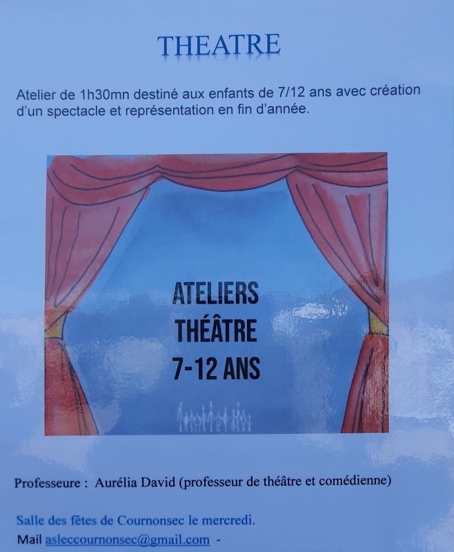 🎭 ACTIVITÉ THÉÂTRE 🎭