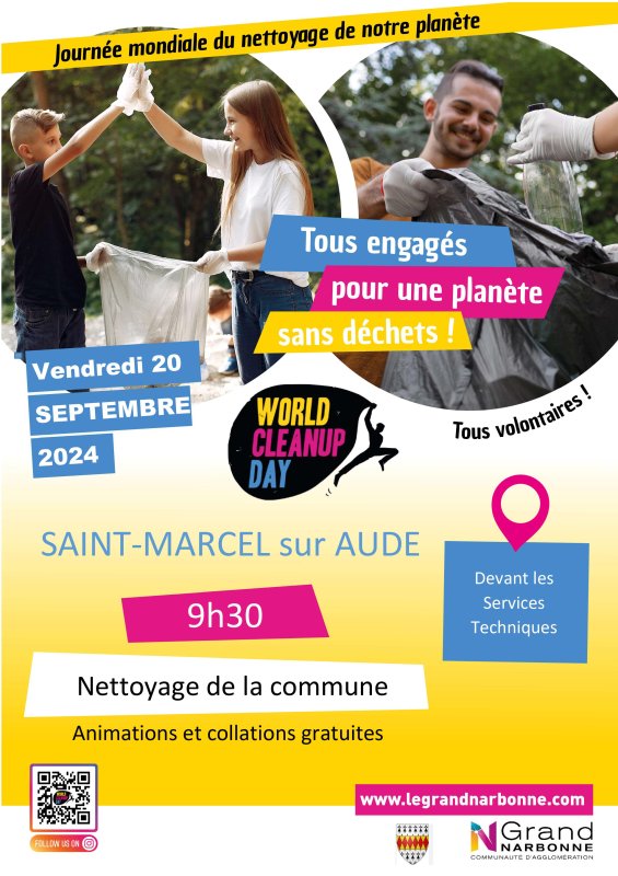 WORLD CLEANUP DAY. VENDREDI 20 SEPTEMBRE 9h30-12h.