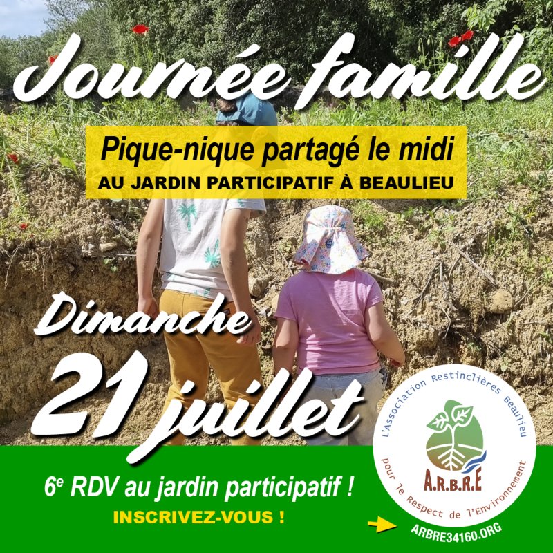 Journée familiale au jardin participatif des Carriers