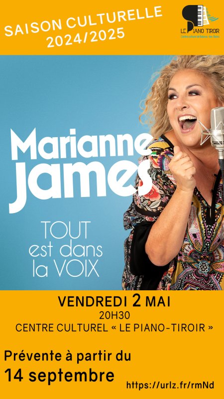 Saison culturelle 2024/2025 Épisode 5 / Marianne James
