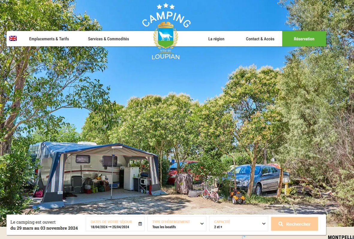 Bienvenue sur le nouveau site du Camping municipal de Loupian !
