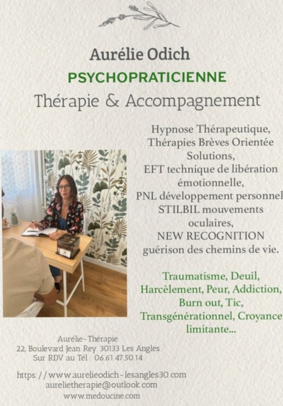 Psychopraticienne en Thérapies Brèves & Hypnose