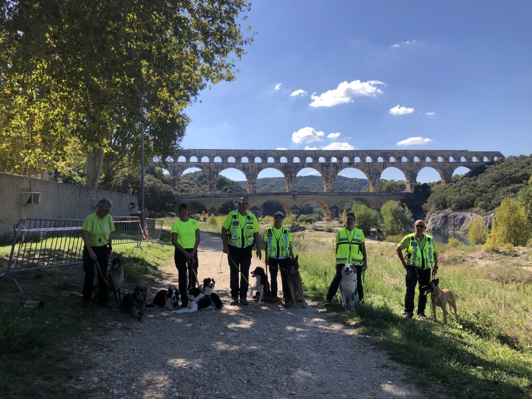 Rencontre au Pont du Gard : une collaboration prometteuse entre l'ARPD et le K9-34 GRASOC