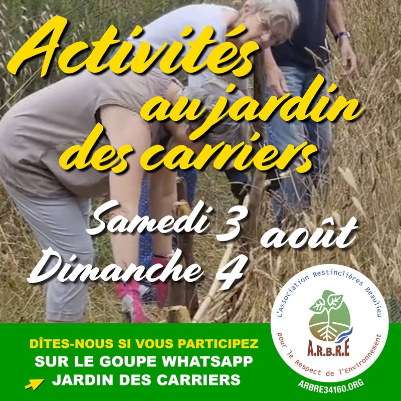 RDV d'août au jardin participatif des Carriers