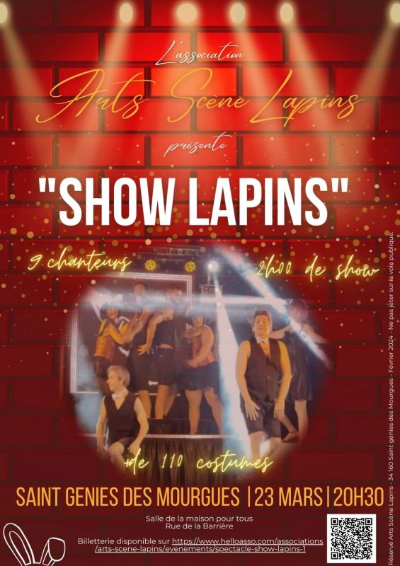 SPECTACLE "Show Lapins" 23 mars 2024
