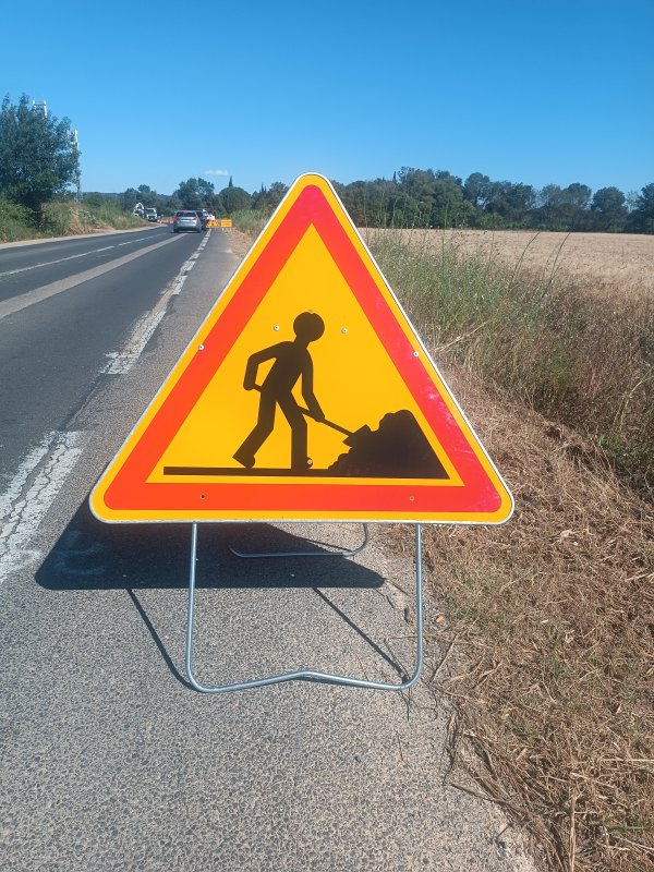 DEBUT DES TRAVAUX DE LA PISTE CYCLABLE DE L’AVENUE DE L’AURORE A SAUSSAN JUSQU’A FABREGUES