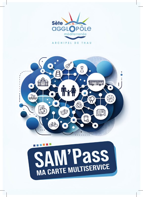 SAM’PASS, la première carte multiservice de SAM :  demandez la sur https://sampass.agglopole.fr/inscription