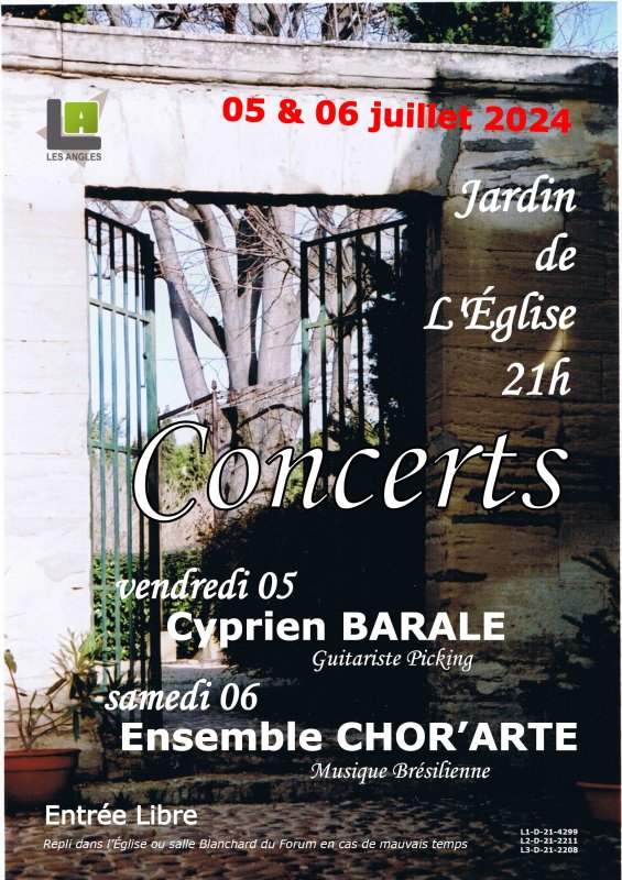 CONCERTS du JARDIN DE L’ÉGLISE