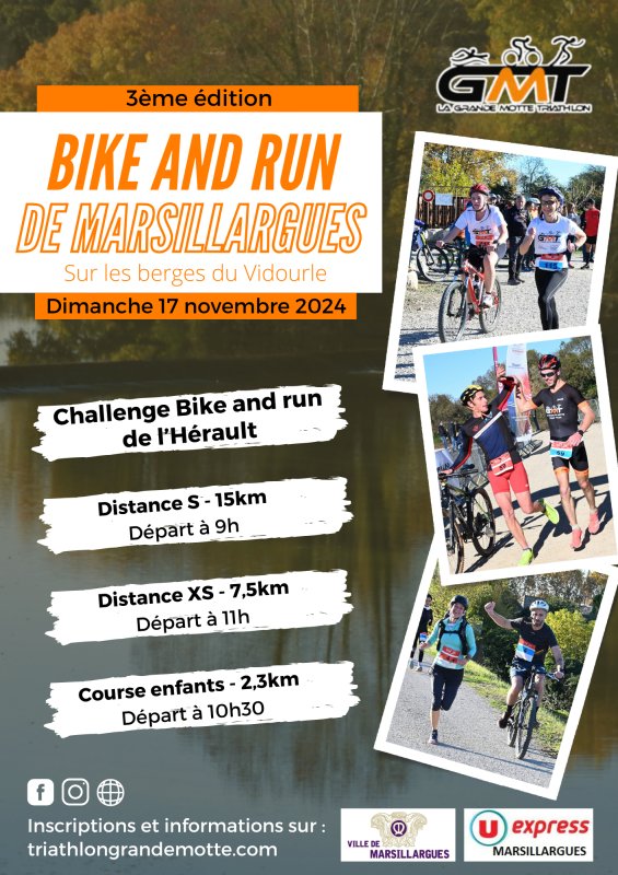 3ème Bike and Run de Marsillargues. Dimanche 17 novembre 2024