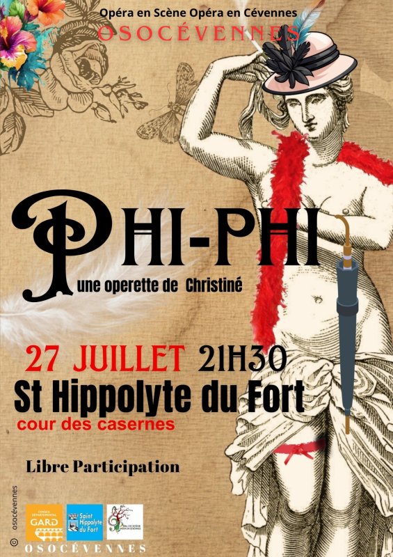 Opérette Phi Phi - Samedi 27 Juillet à 21h30 - Cour des Casernes