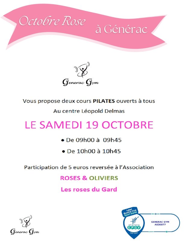 Générac Gym et Octobre Rose