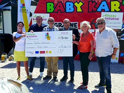Un prêt d’honneur de 10 000 euros pour la création d’une activité snack et karting-enfants à Beaucaire