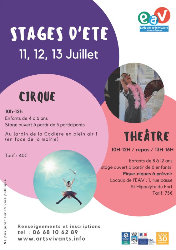 Stage de cirque 11/12/13 Juillet