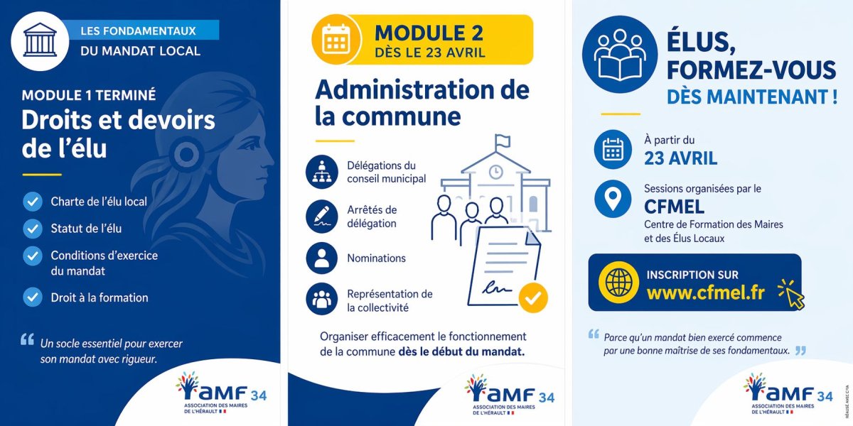 Les fondamentaux du mandat local : on poursuit la dynamique !