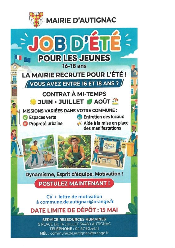 JOB D'&Eacute;T&Eacute;