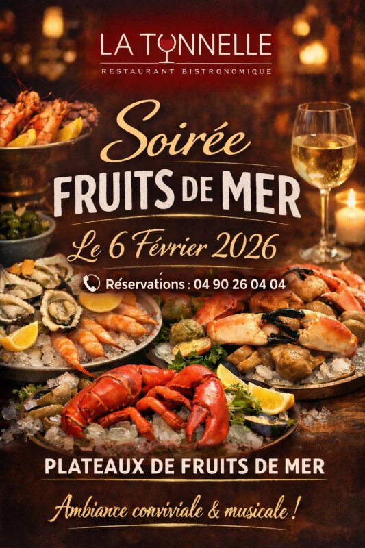 Soir&eacute;e fruits de mer !