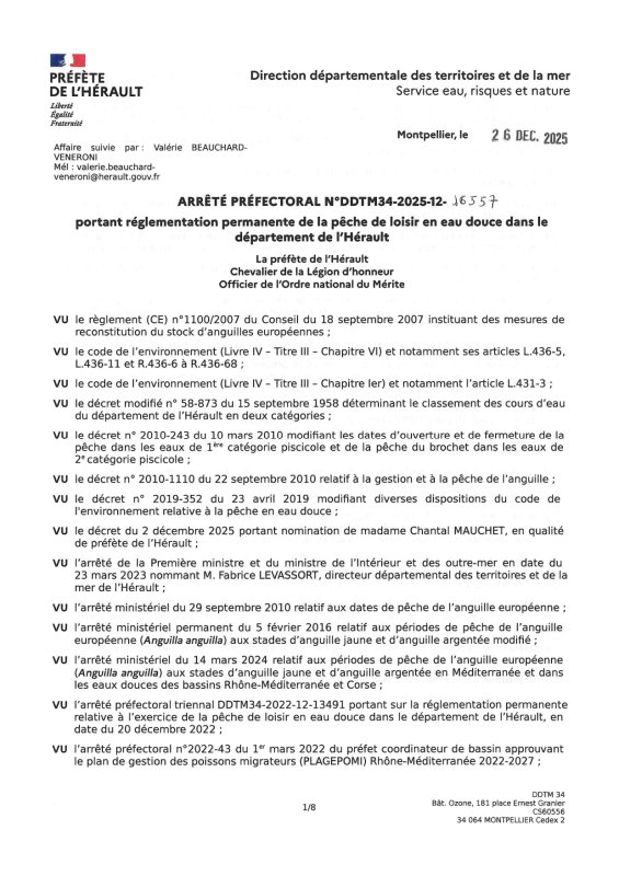 CALENDRIER 2026  PECHE