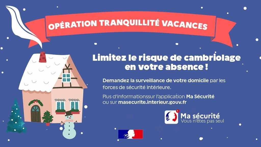 🏡 Vous partez pendant les f&ecirc;tes ? Pensez &agrave; s&eacute;curiser votre domicile.