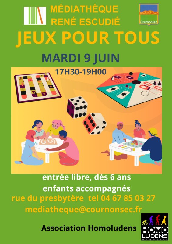 Jeux pour tous mardi 9 juin