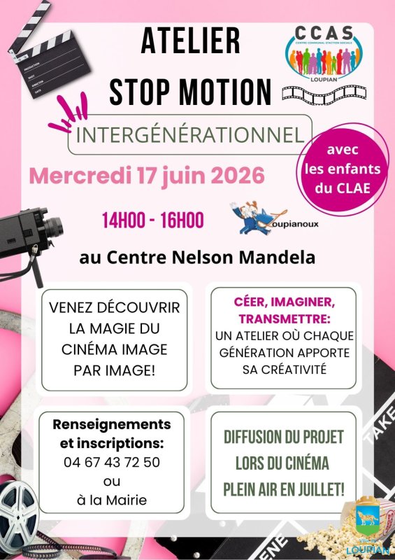 🎬 Atelier interg&eacute;n&eacute;rationnel Stop-motion 🎬