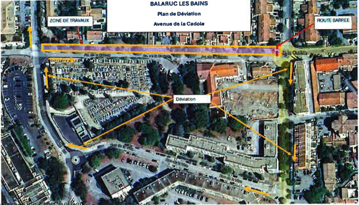 Travaux : remplacement d'une conduite d'eau potable / Avenue de la Cadole